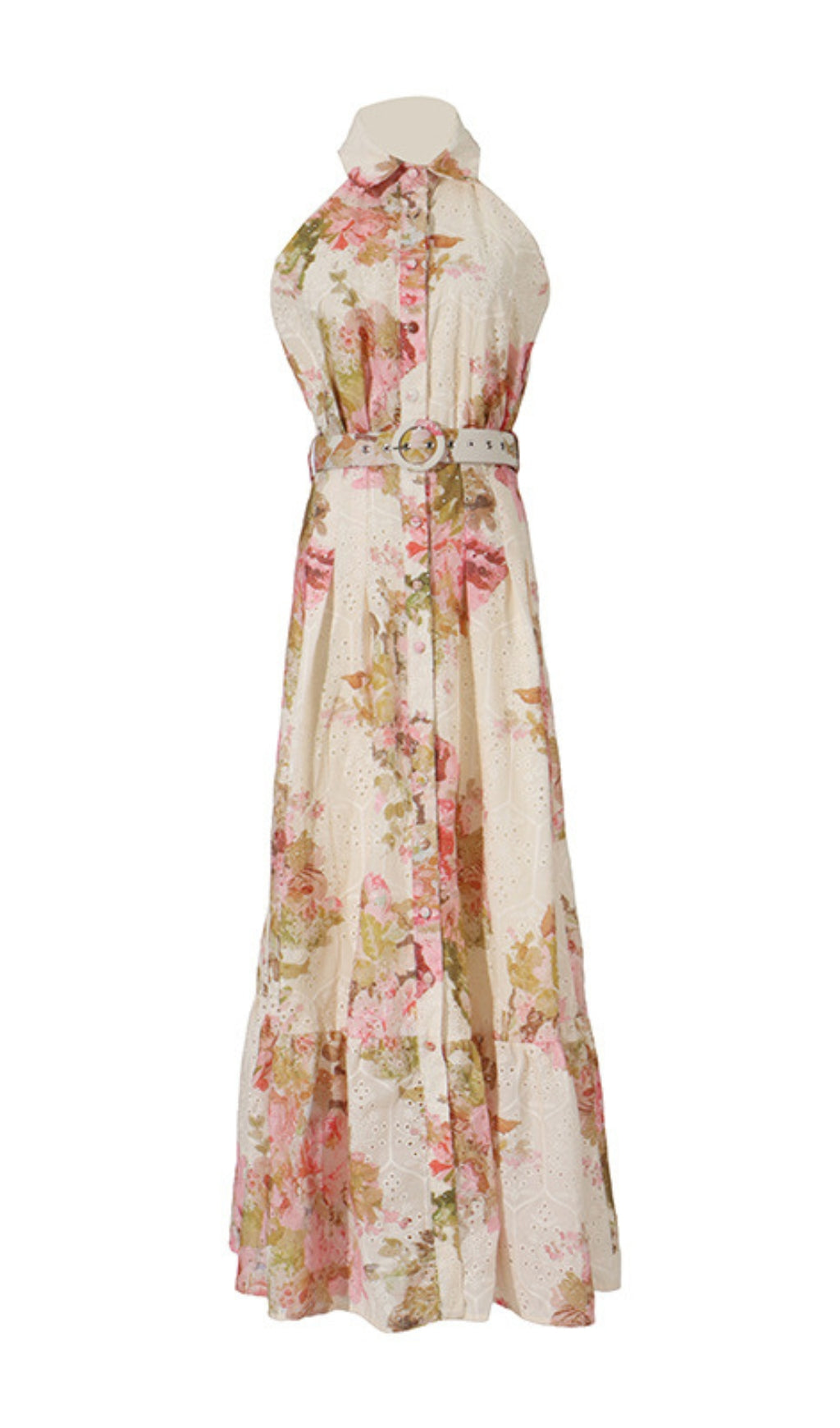 Derval Printed Halter Maxi Dress