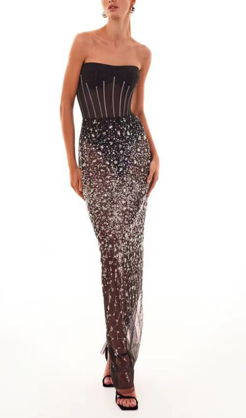 Aubriella Sequin Flower Skirt Set