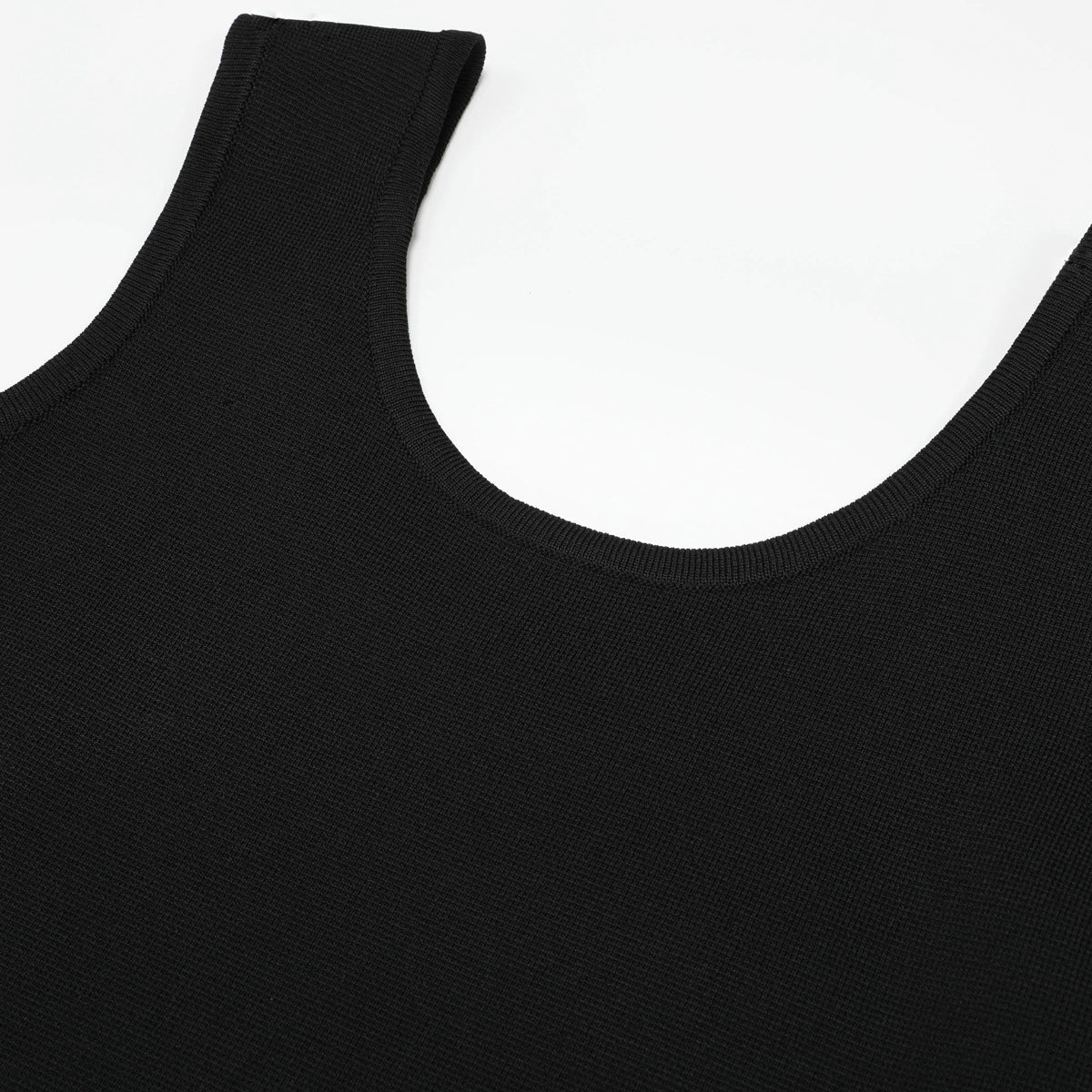 Kilikina Black Sleeveless Diamante Knit Midi Dress