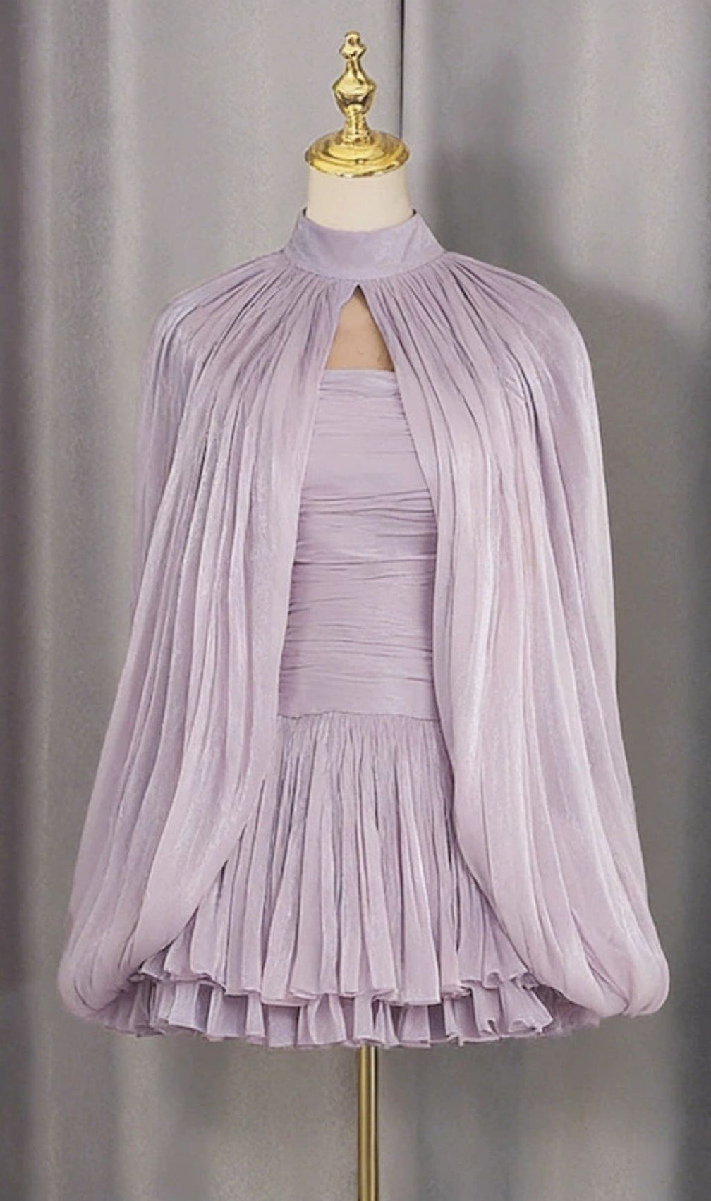 Katsumi Strapless Ruched Mini Dress With Smock