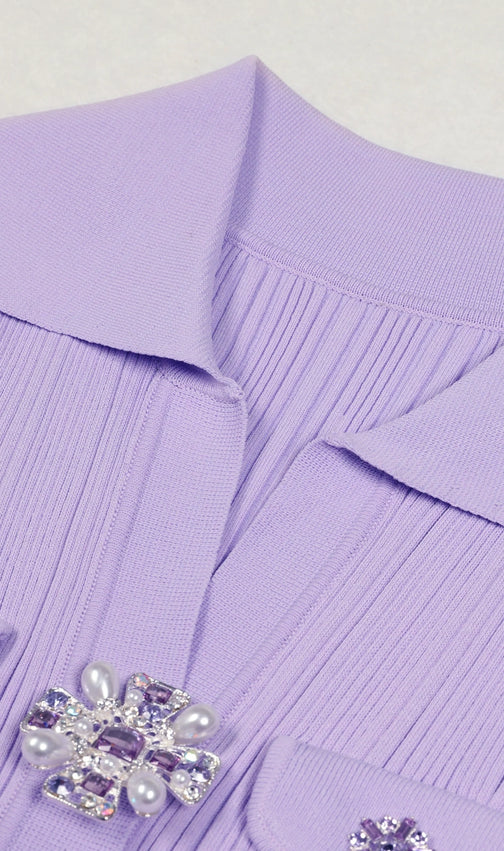 Ernst Lapel Knit Dress