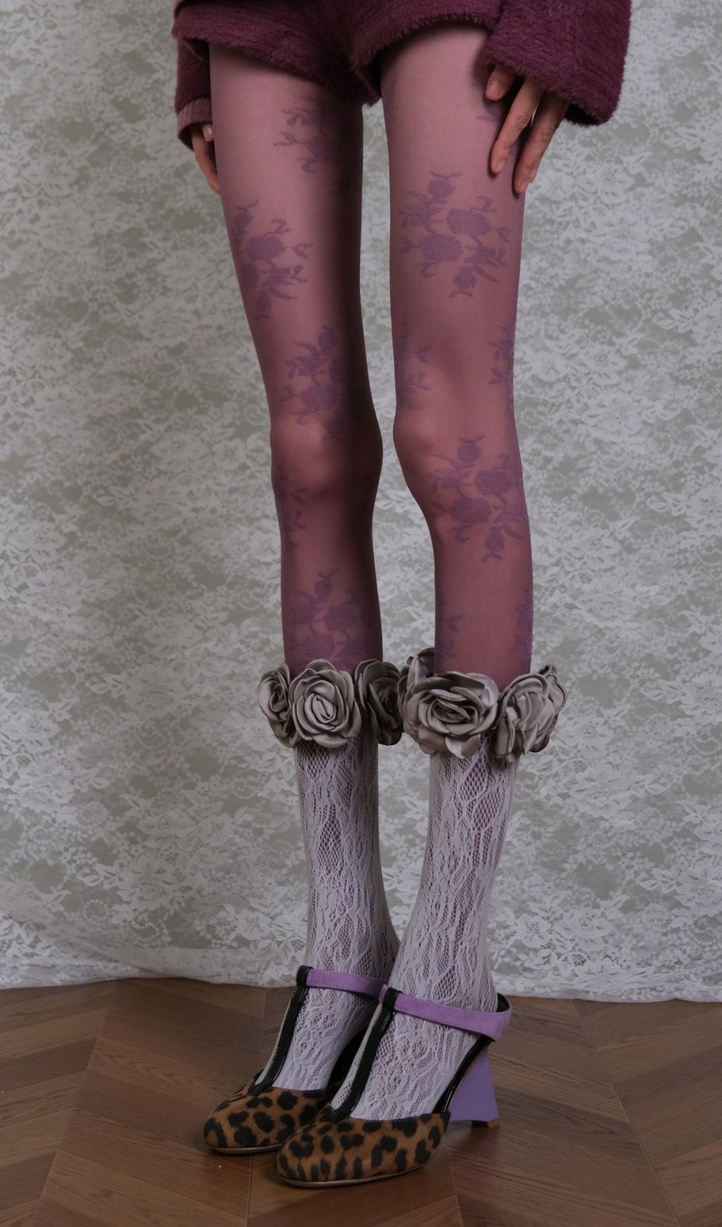 Tights & Rose Socks Set