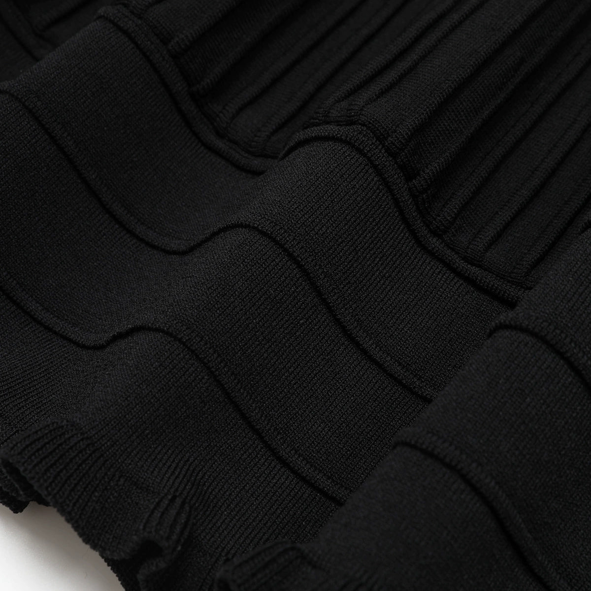 Kimiye Black Ribbed Knit Sleeveless Mini Dress - Chic & Comfortable