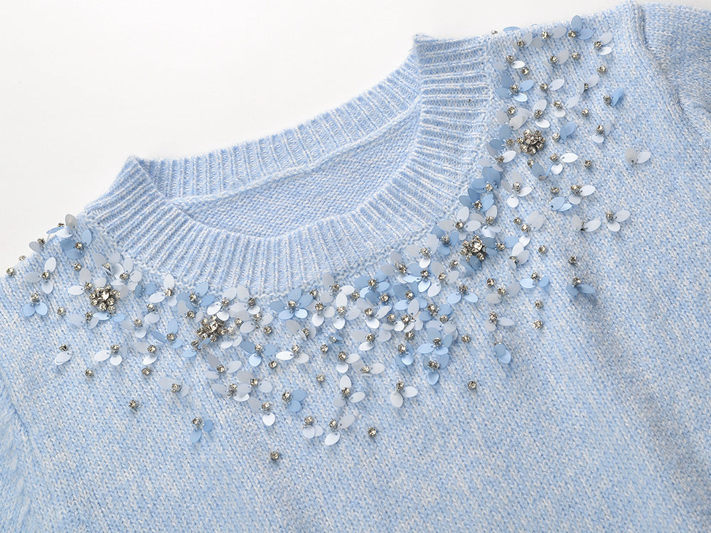 Heron Embellished Knit Top