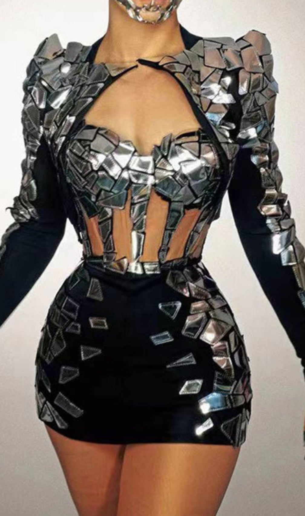 Fai Crop Top & Mini Dress Set