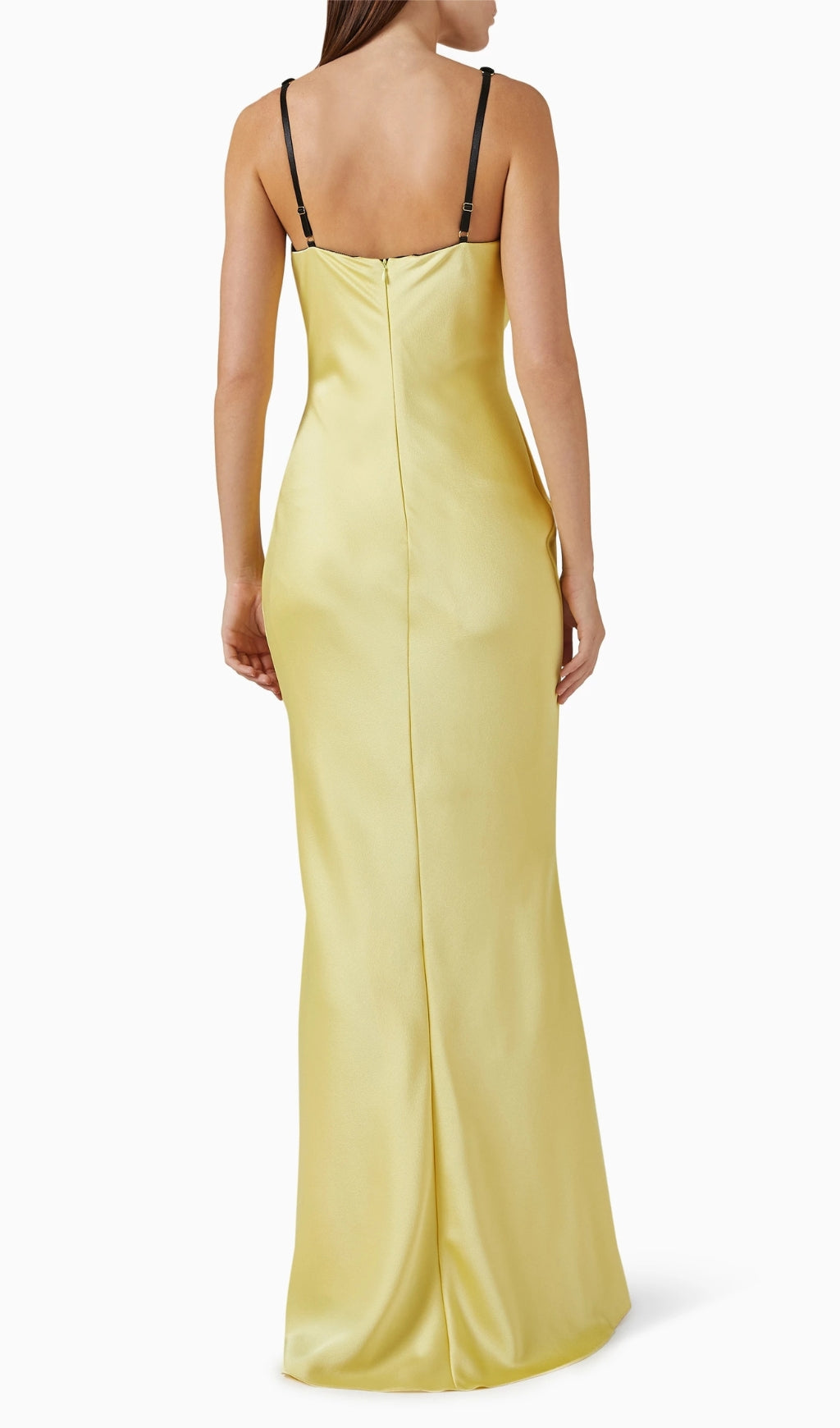 Caroun Yellow Strappy Bustier Maxi Dress