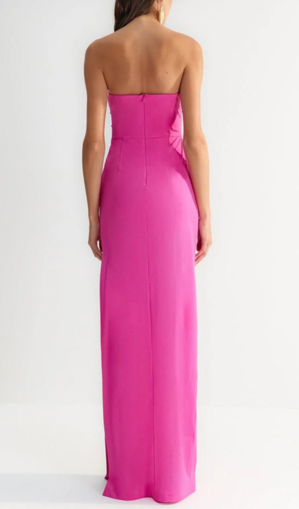 Annmarie Pink Polka Column Maxi Dress