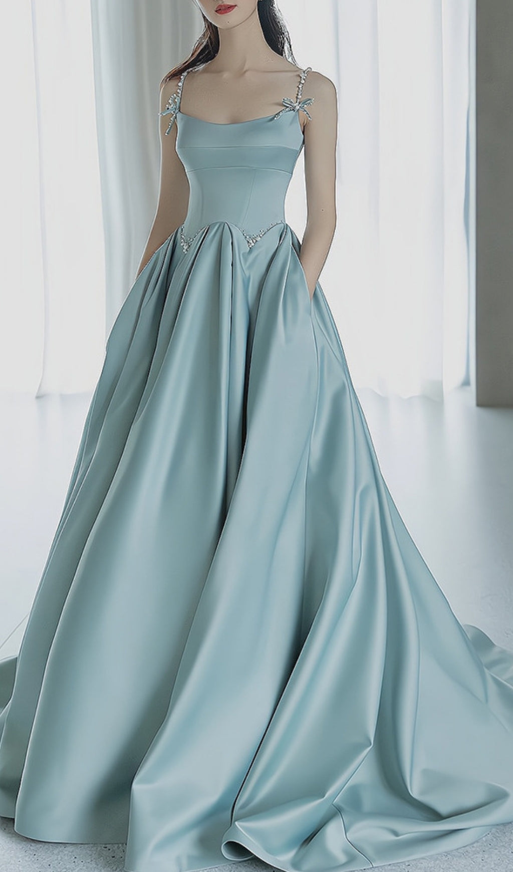 Elliette Strappy Beaded Maxi Dress