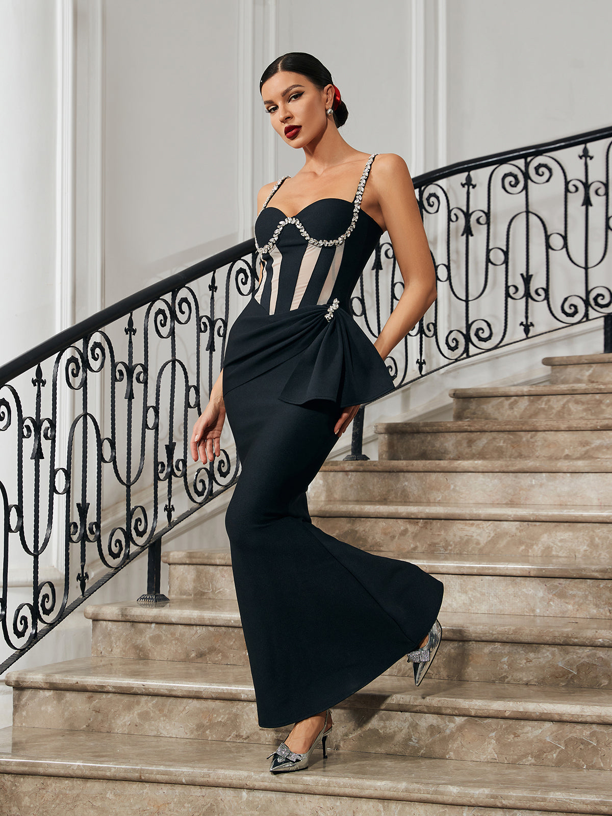 Crystal Mermaid Bandage Dress