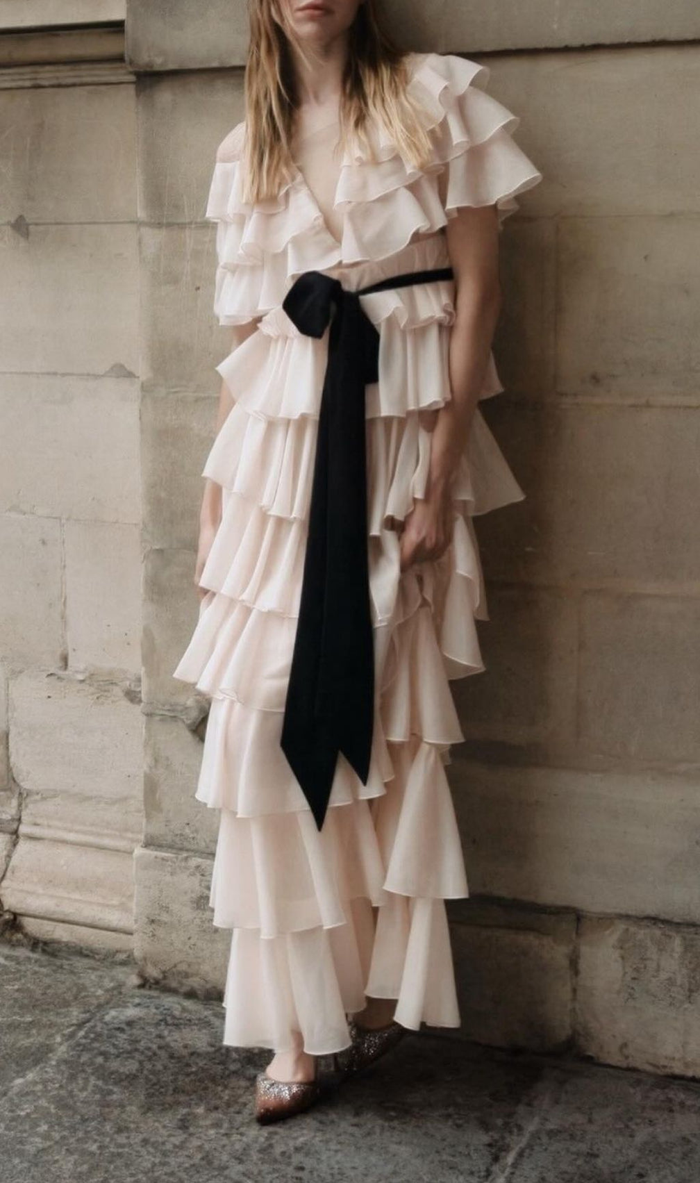 Kondo Ruffle Layered Maxi Dress