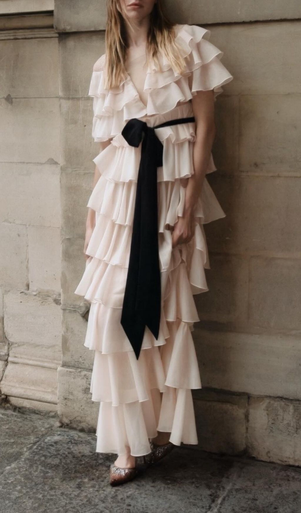 Kondo Ruffle Layered Maxi Dress