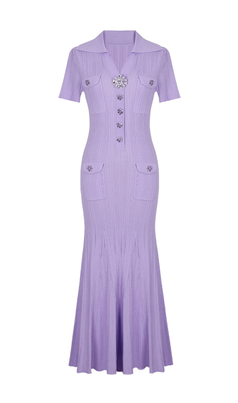 Ernst Lapel Knit Dress