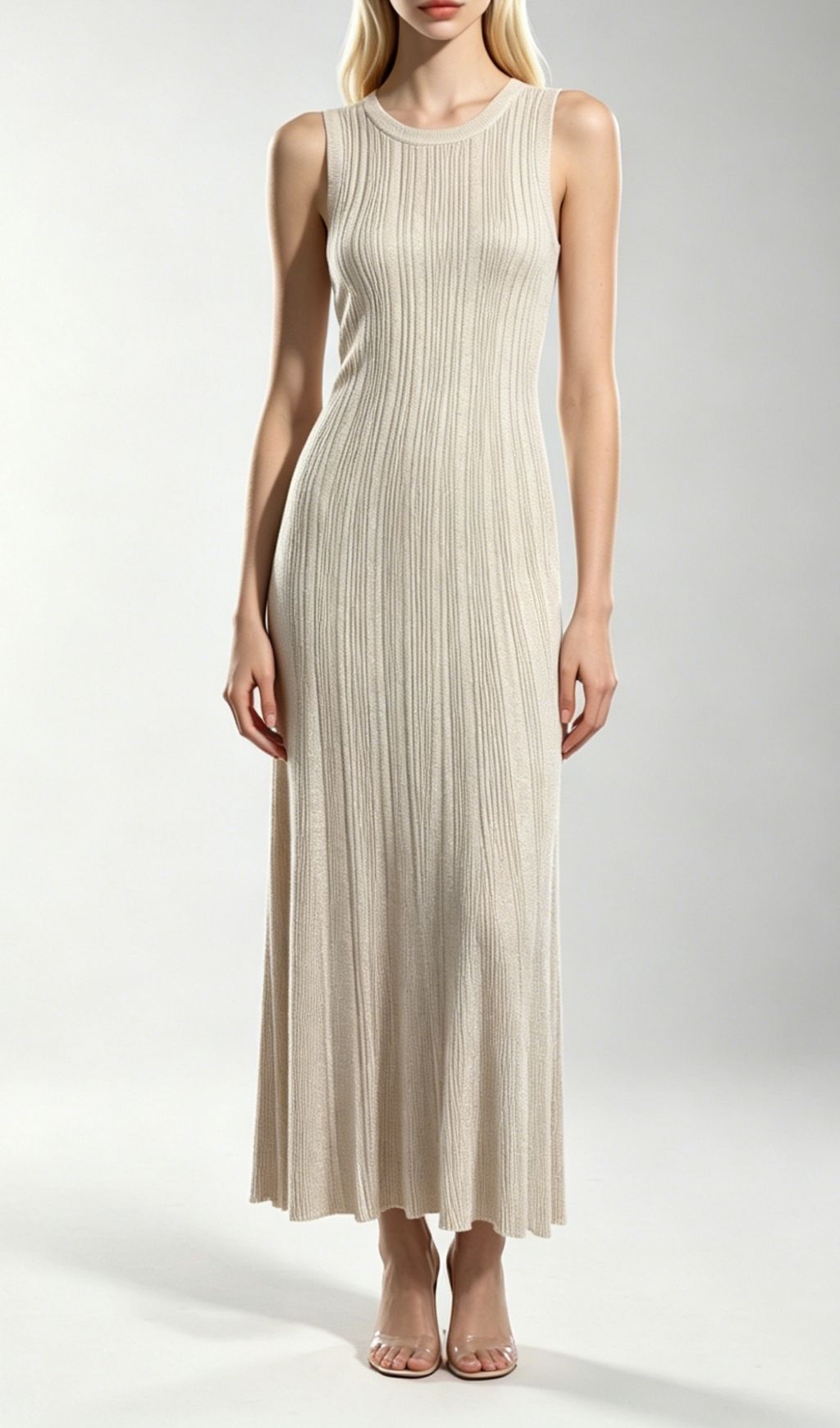 Kiandra Sleeveless Ribbed Knit Maxi Dress - Effortless Elegance for Every Occasion