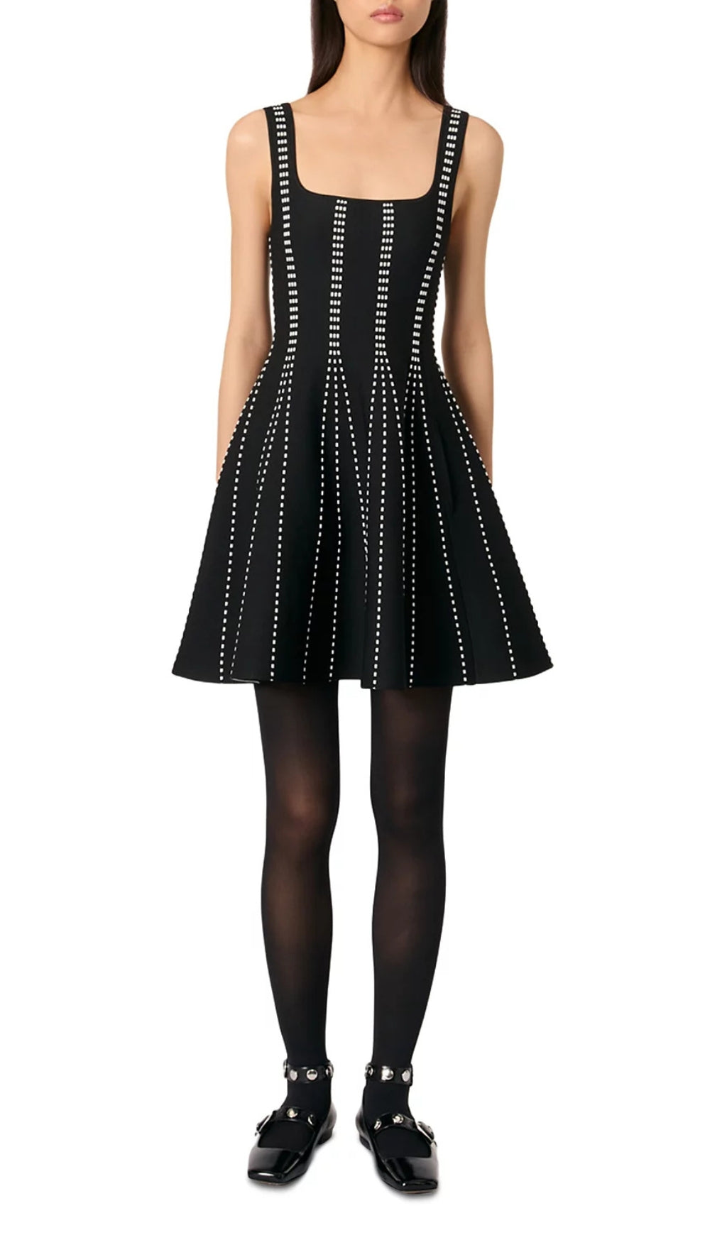 Short Jacquard Knit Dress