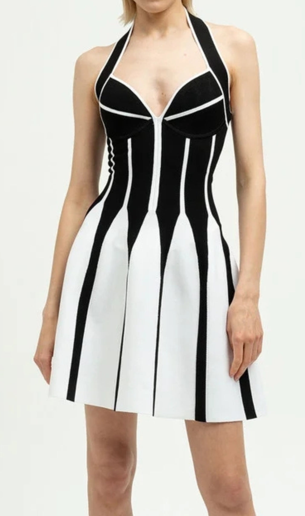 Chizu Halter A-Line Mini Dress
