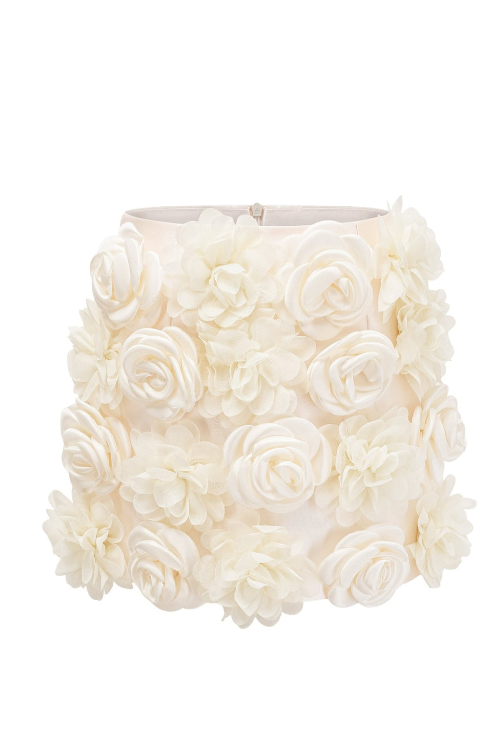 faux-flower mini skirt