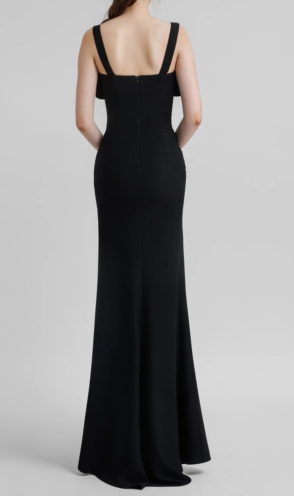 Ceylan Black Mesh Maxi Dress