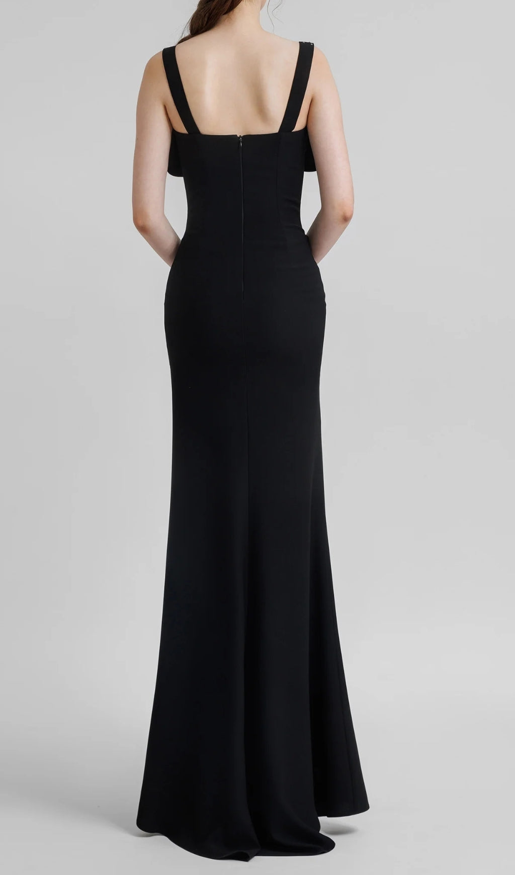 Ceylan Black Mesh Maxi Dress