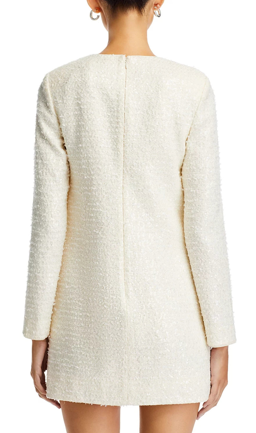 Boucle Bow Embellished Mini Dress