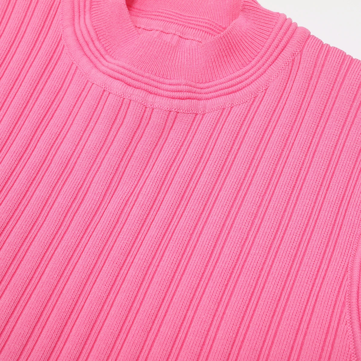 Kiranda Pink Sleeveless Knit Mini Dress