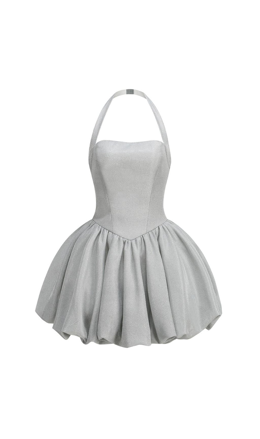 Jerrod Grey Sparkle Halter Bubble Mini Dress - Glam Party Ready