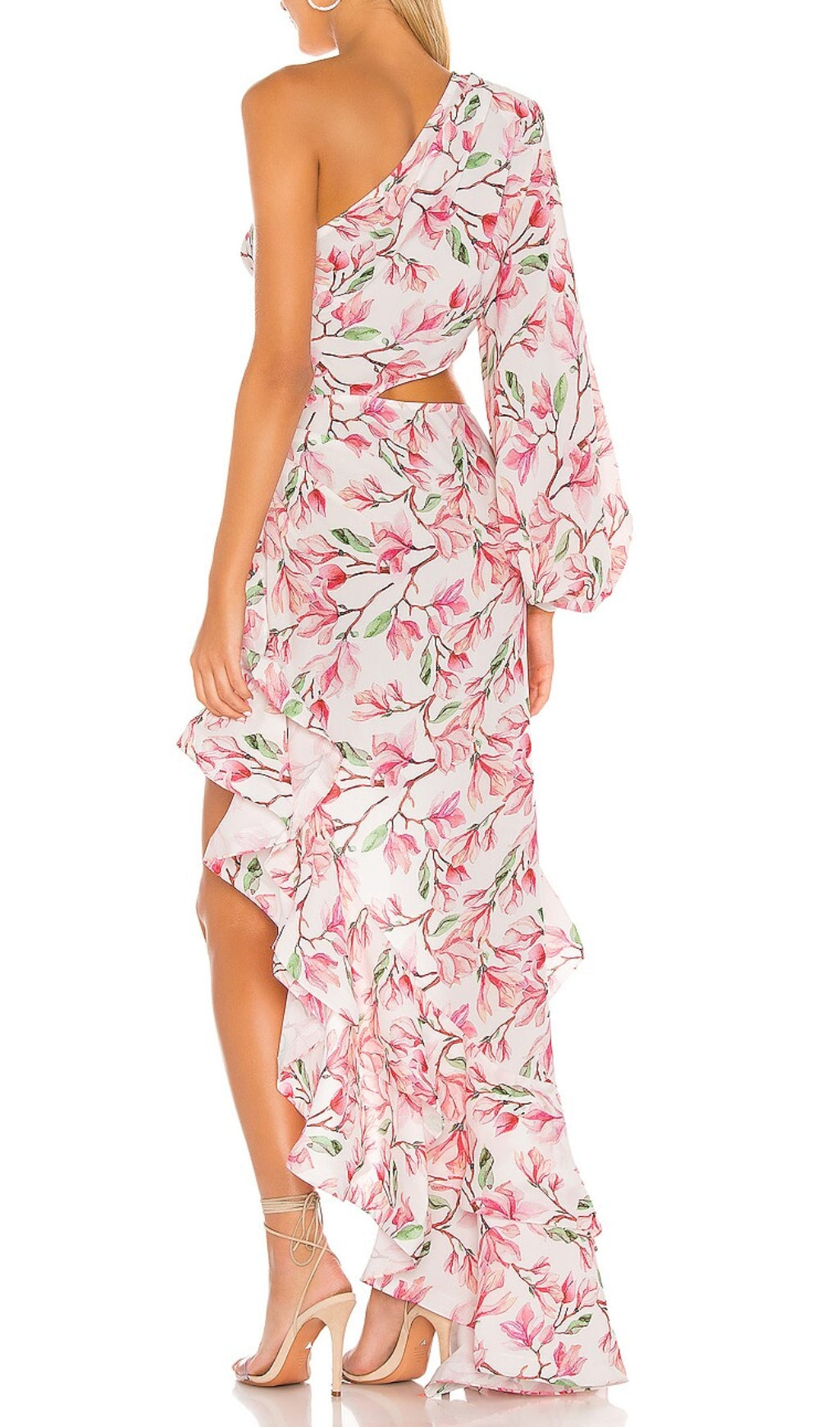 Asfrid Pink Printed Maxi Dress