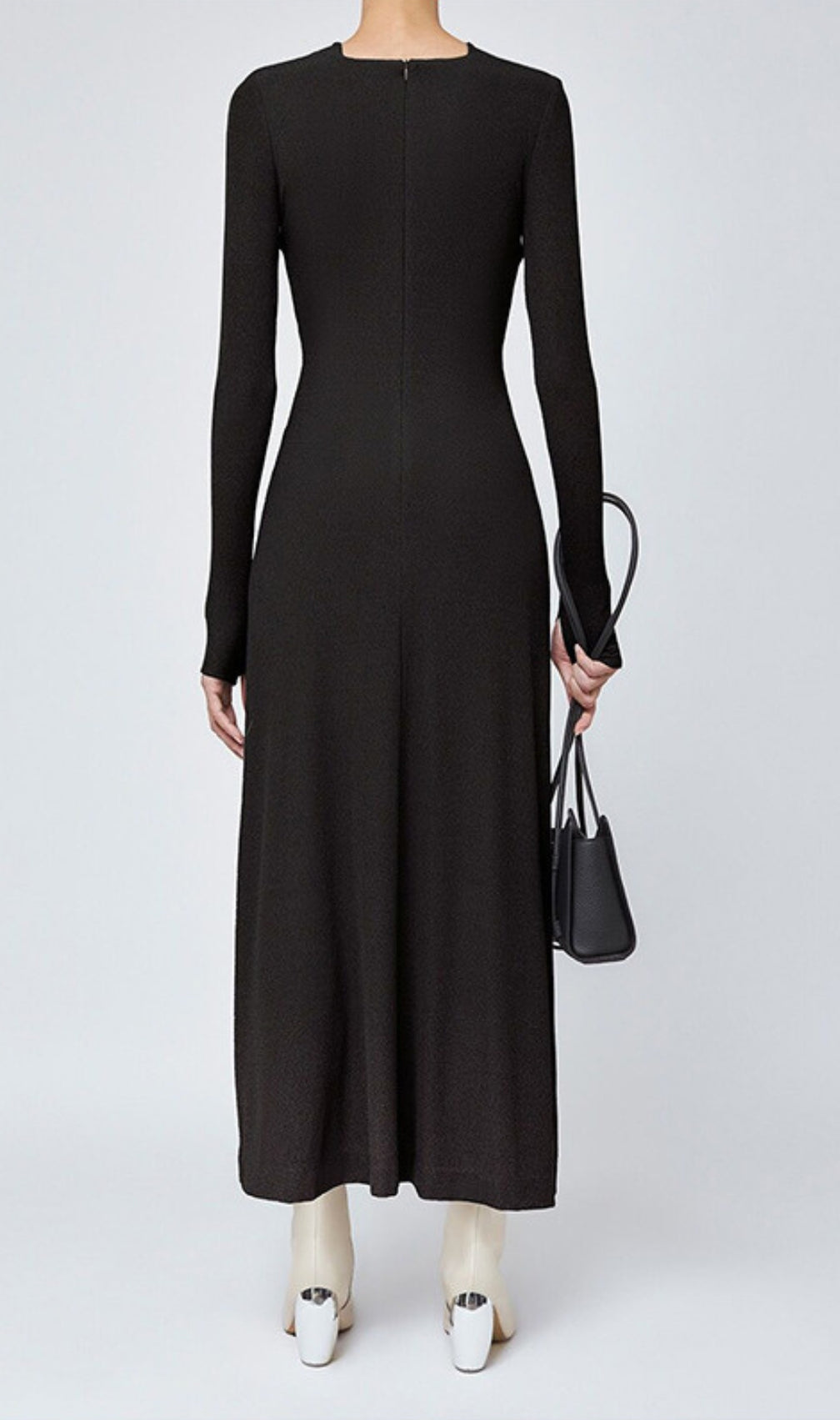 Braydon Cutout Knit Long Sleeve Midi Dress