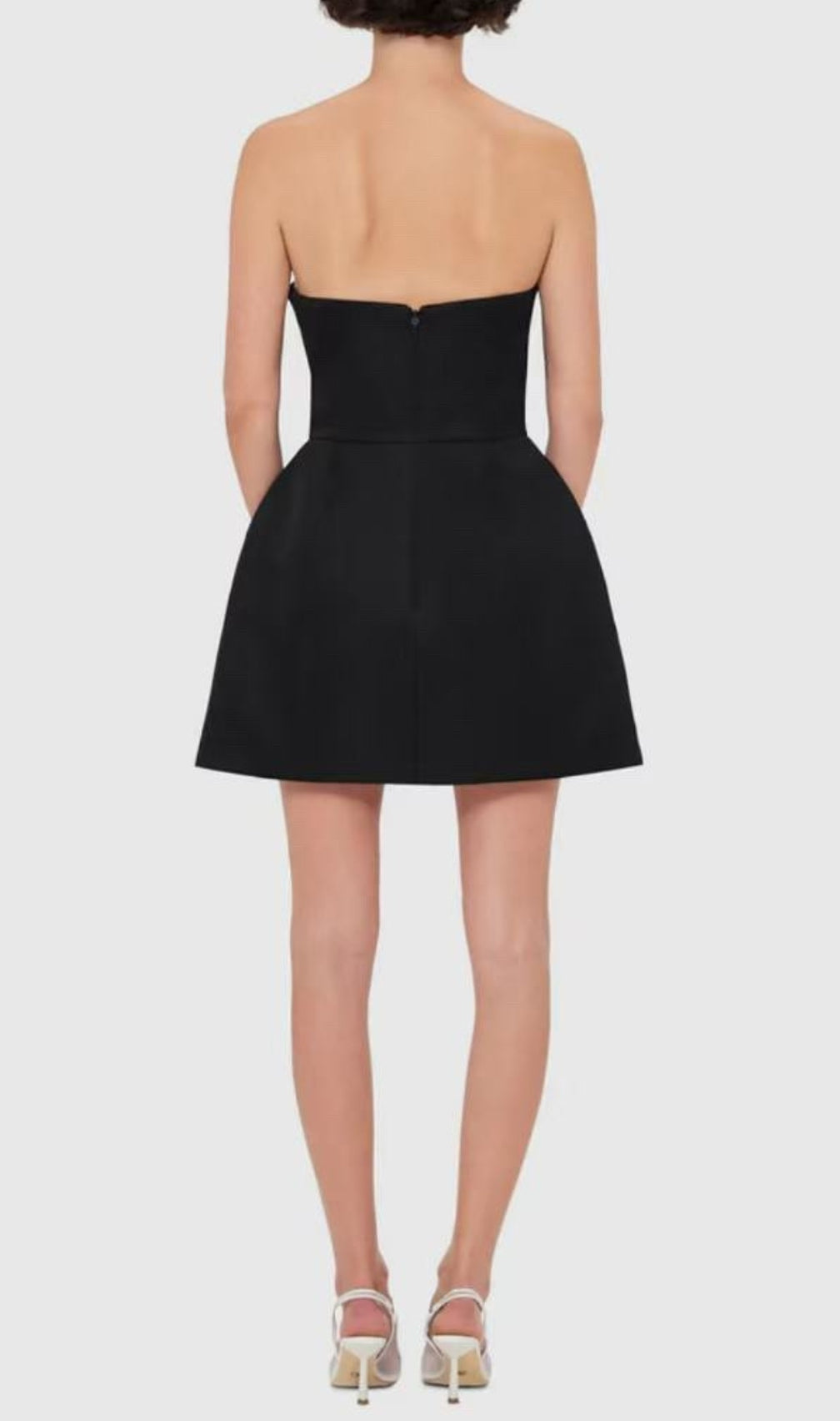 Evalina Strapless Flower Mini Dress