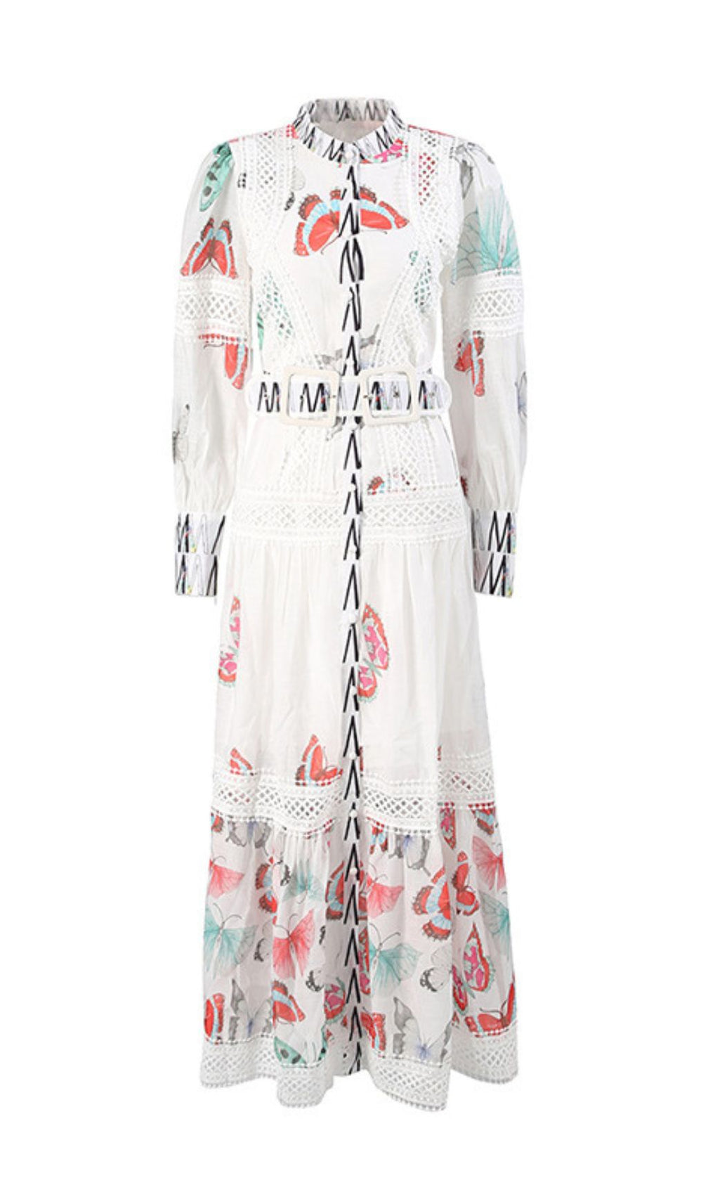 Granada Printed Long Sleeve Maxi Dress