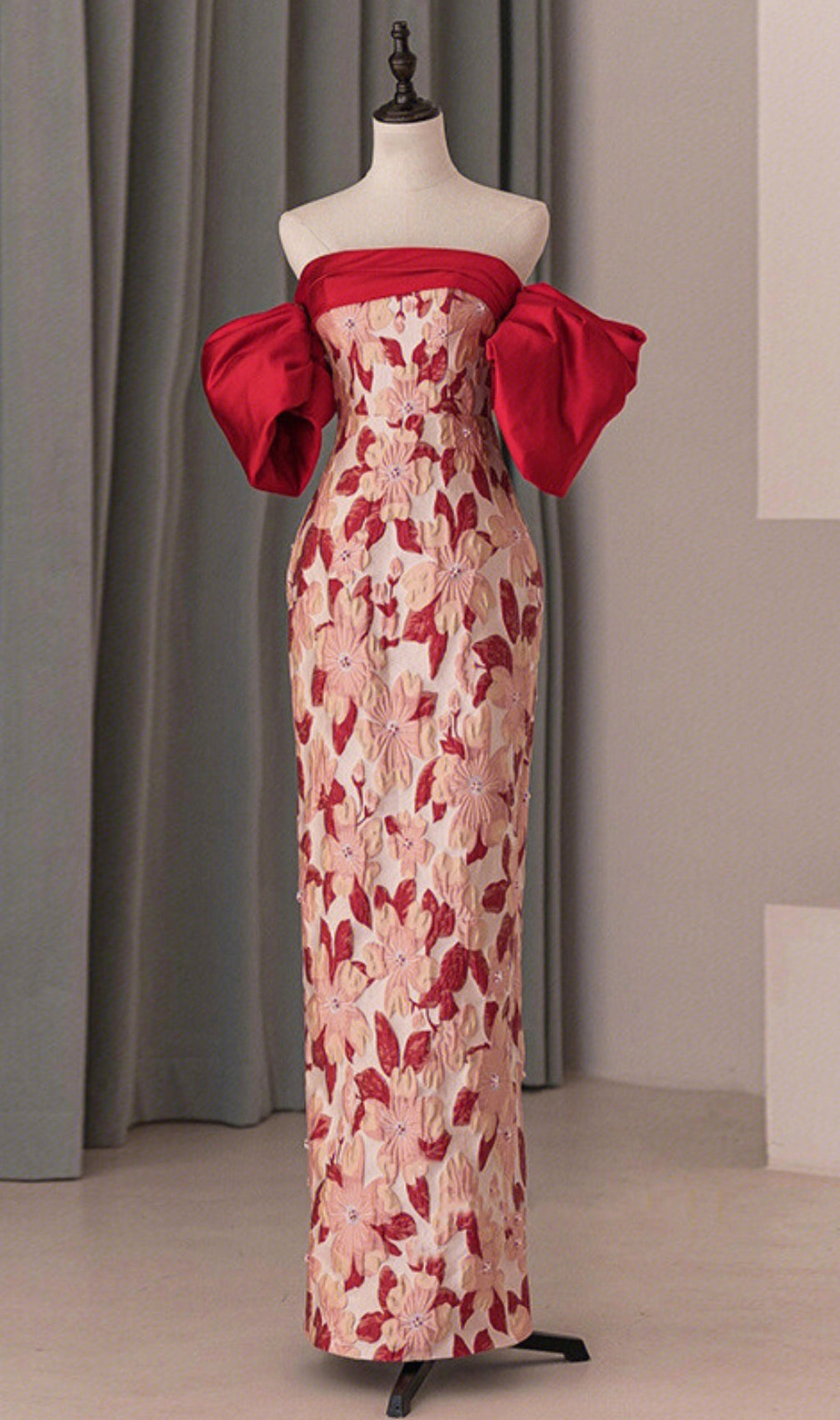 Avishav Off Shoulder Flower Maxi Dress