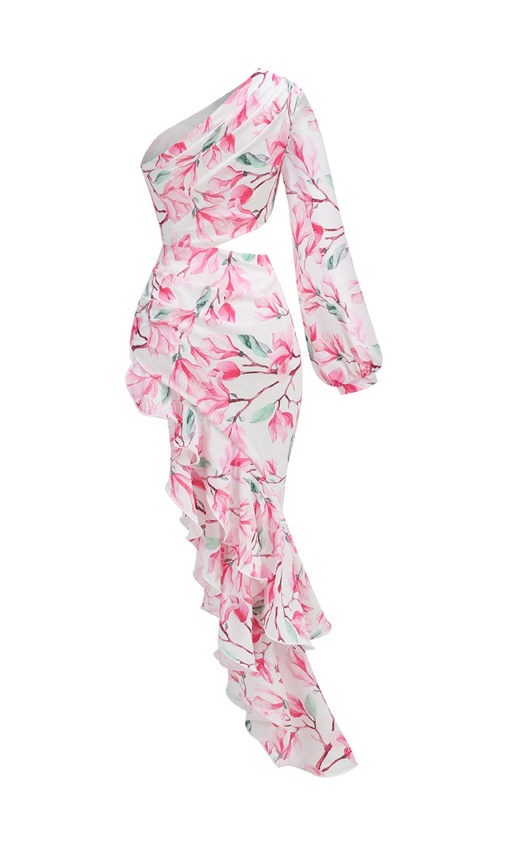 Asfrid Pink Printed Maxi Dress