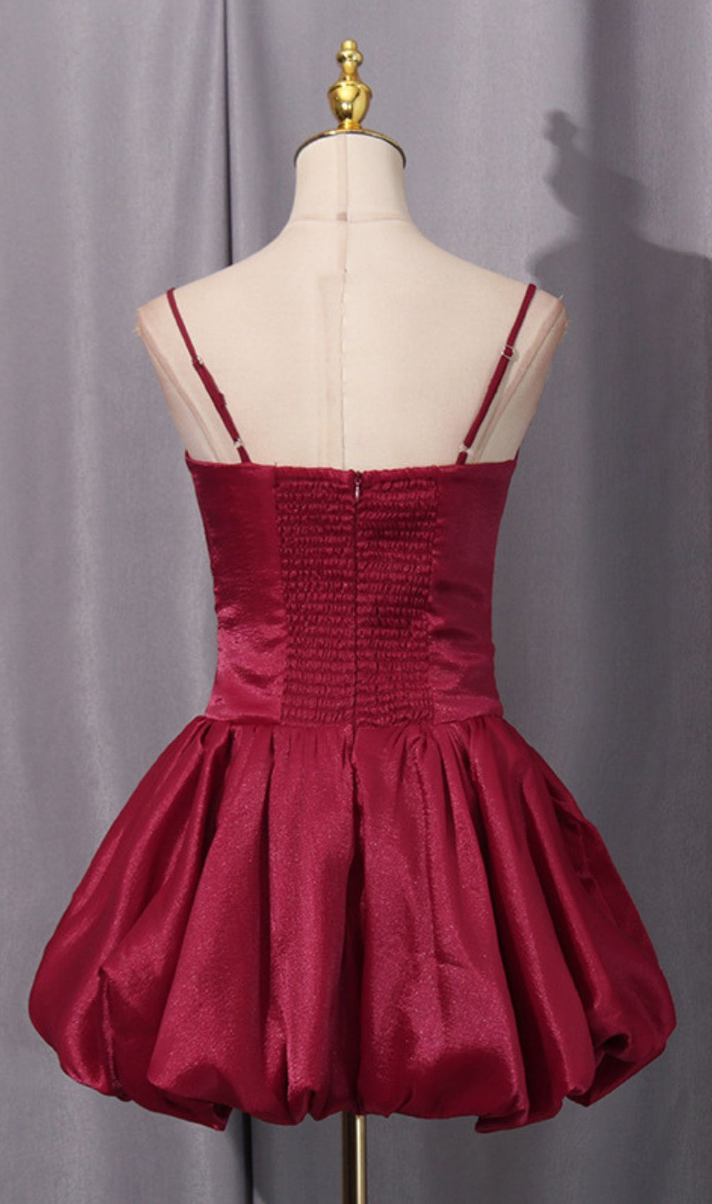 Isolina Blooming Rose Petal Strappy Mini Dress