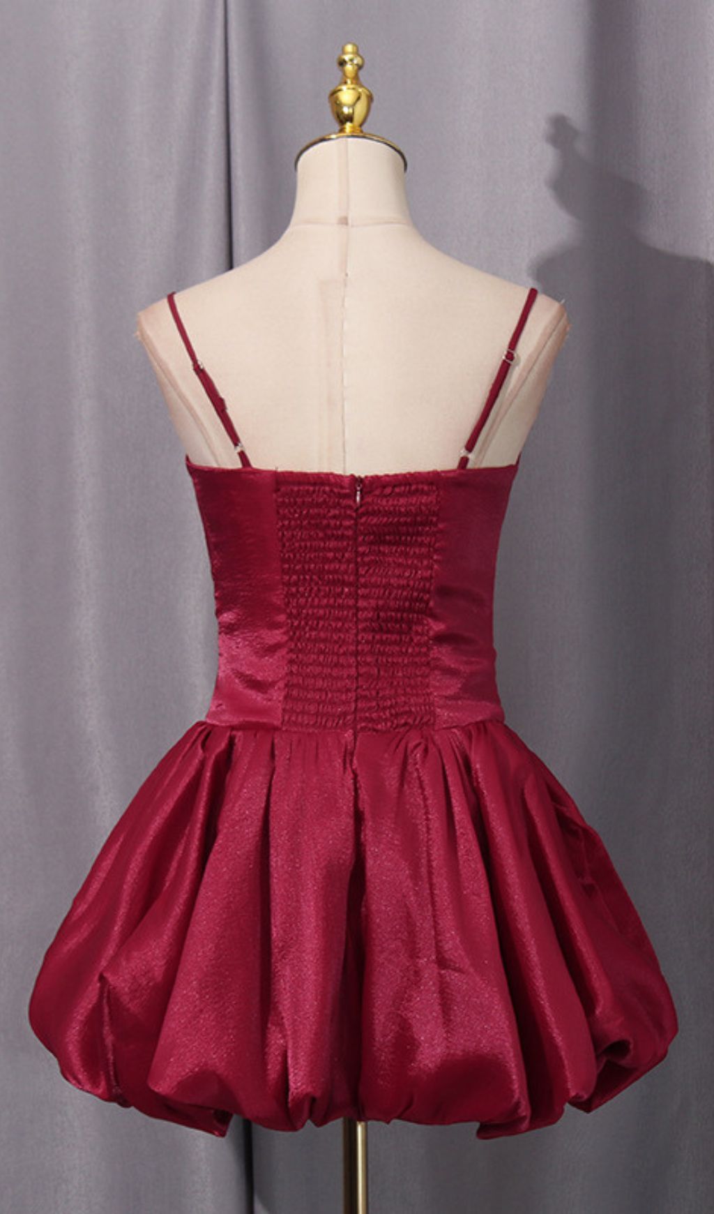 Isolina Blooming Rose Petal Strappy Mini Dress