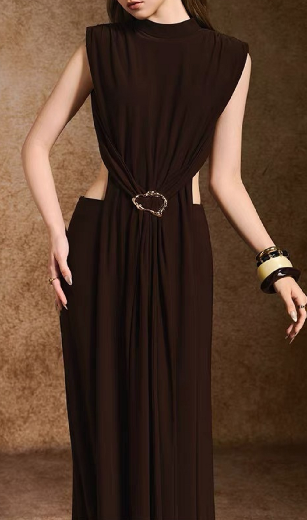 Hanna Coffee Backless Two-Piece Set