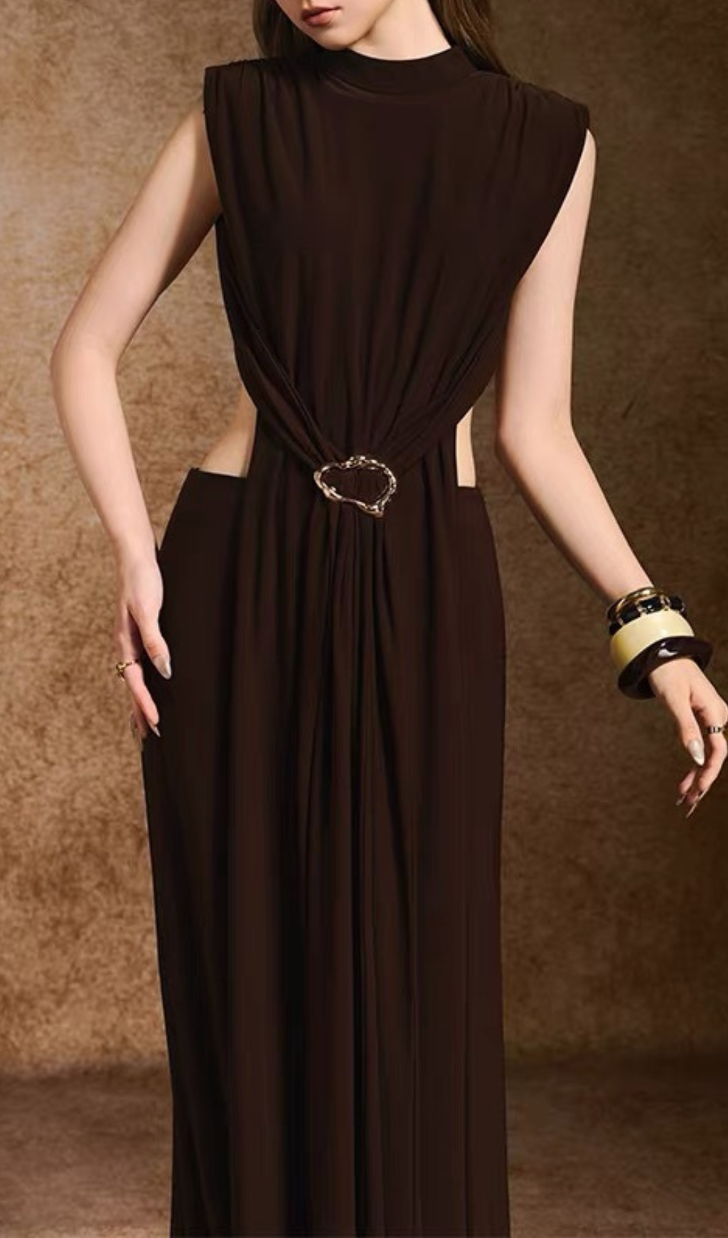 Hanna Coffee Backless Two-Piece Set