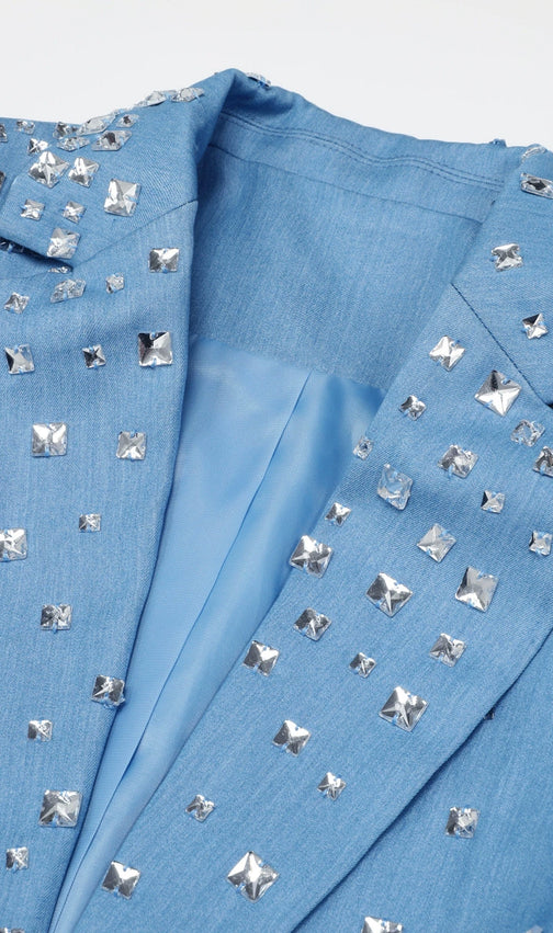 Kingsley Blue Diamante Blazer