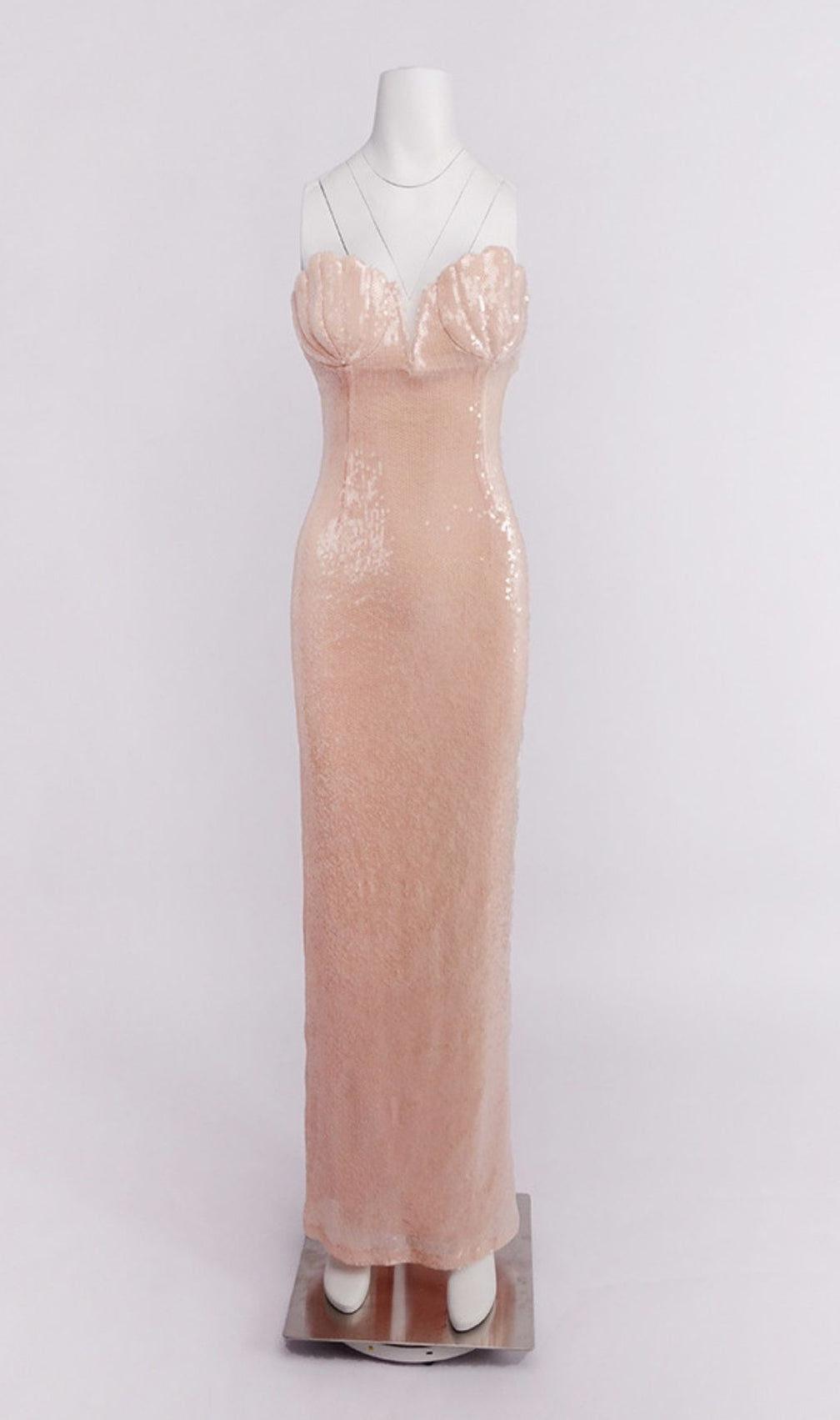Kathya Strapless Sequin Maxi Dress: Dazzling Red Carpet Gown
