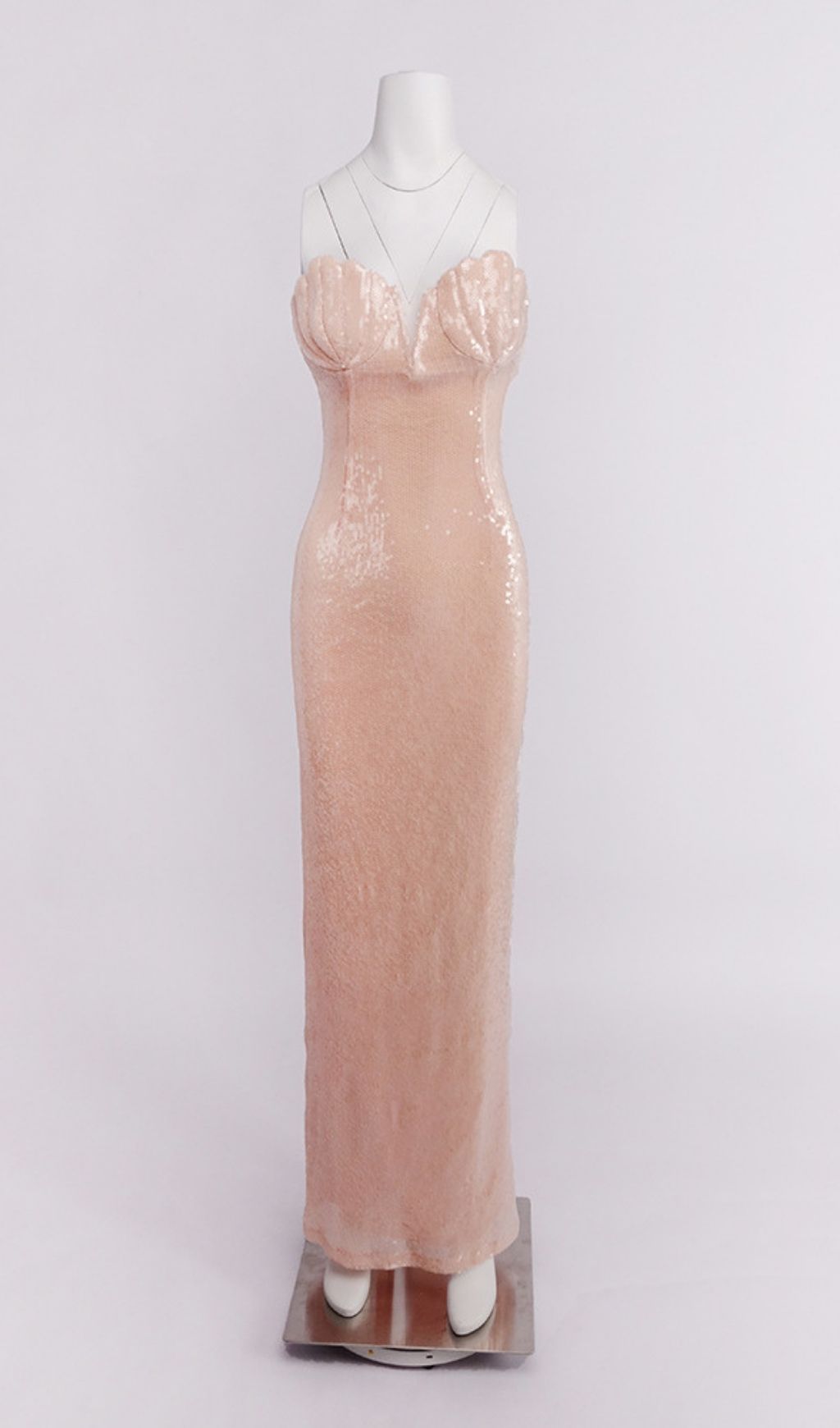 Kathya Strapless Sequin Maxi Dress: Dazzling Red Carpet Gown