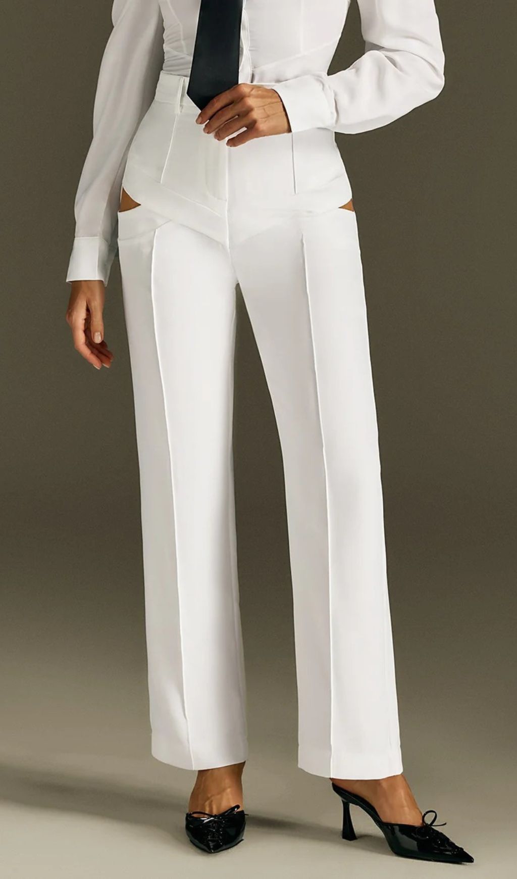 Rohesia Chic Cutout Tailored Pants – Modern Women's Trousers