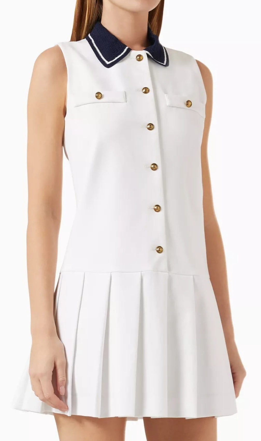 Contrast Collar Mini Dress