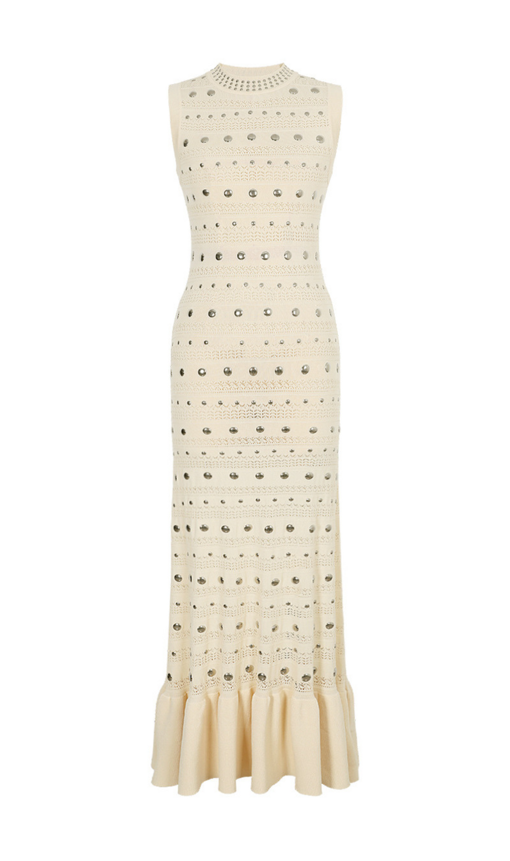 Hedia Rivet Knit Midi Dress