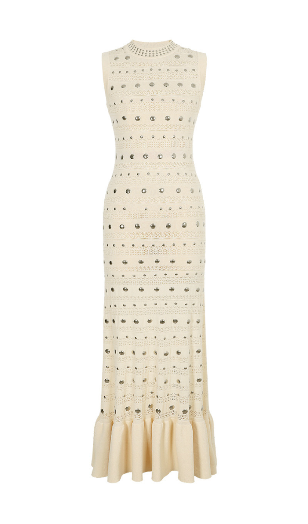 Hedia Rivet Knit Midi Dress