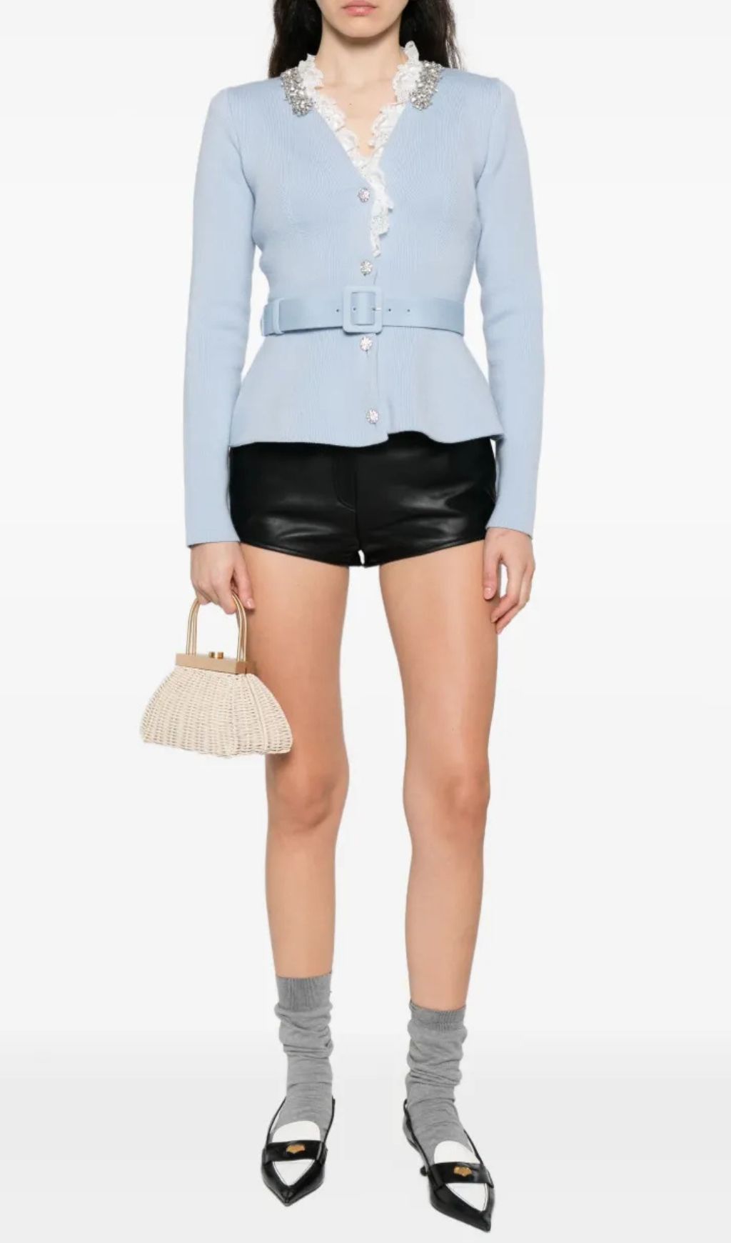 Hereward Embellished Belted Cardigan