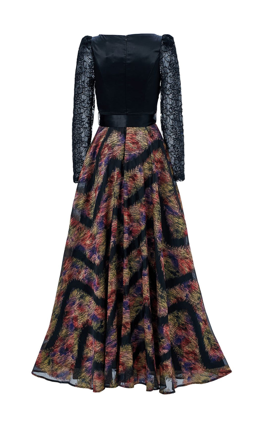 Ffan Ruched Long Sleeve Maxi Dress