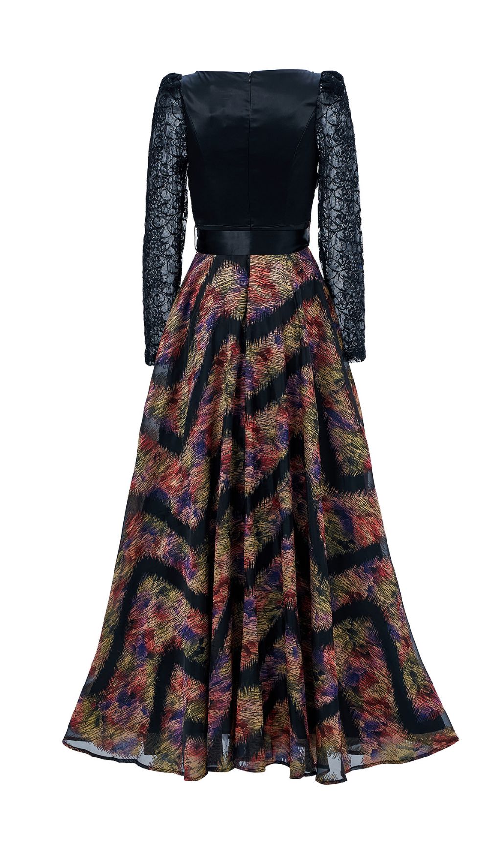 Ffan Ruched Long Sleeve Maxi Dress