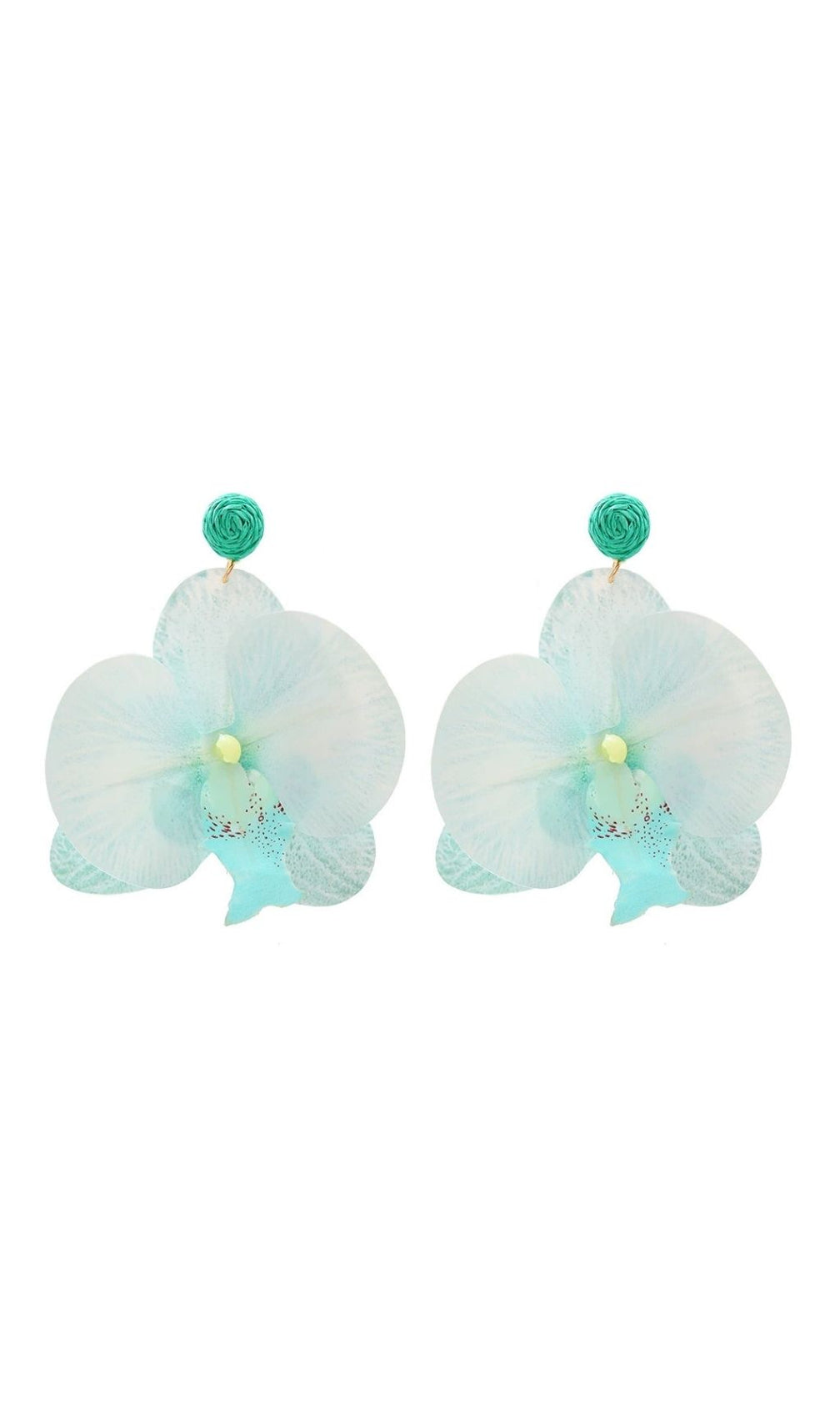 Olatunde Blue Flower Earrings