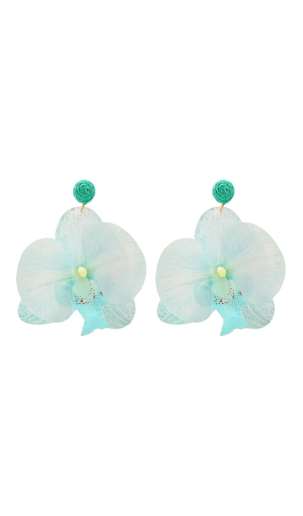Olatunde Blue Flower Earrings