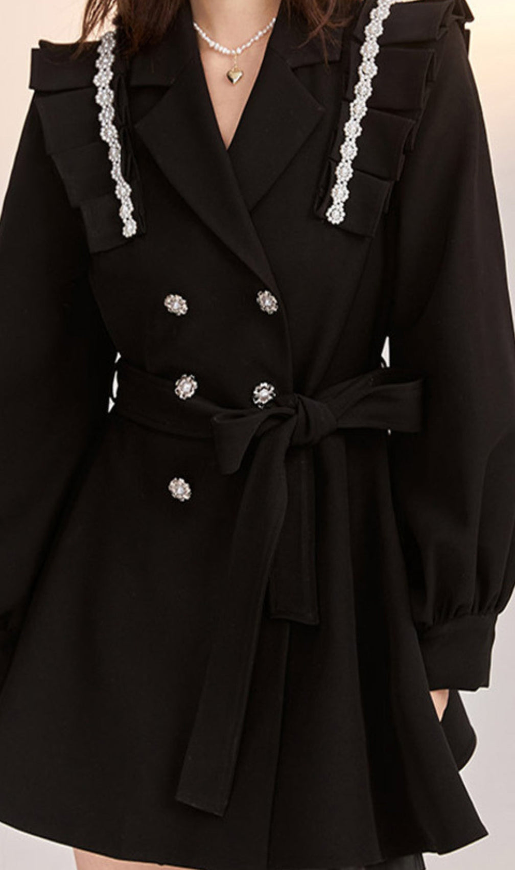 Akihiko Pearll Embellished Dress