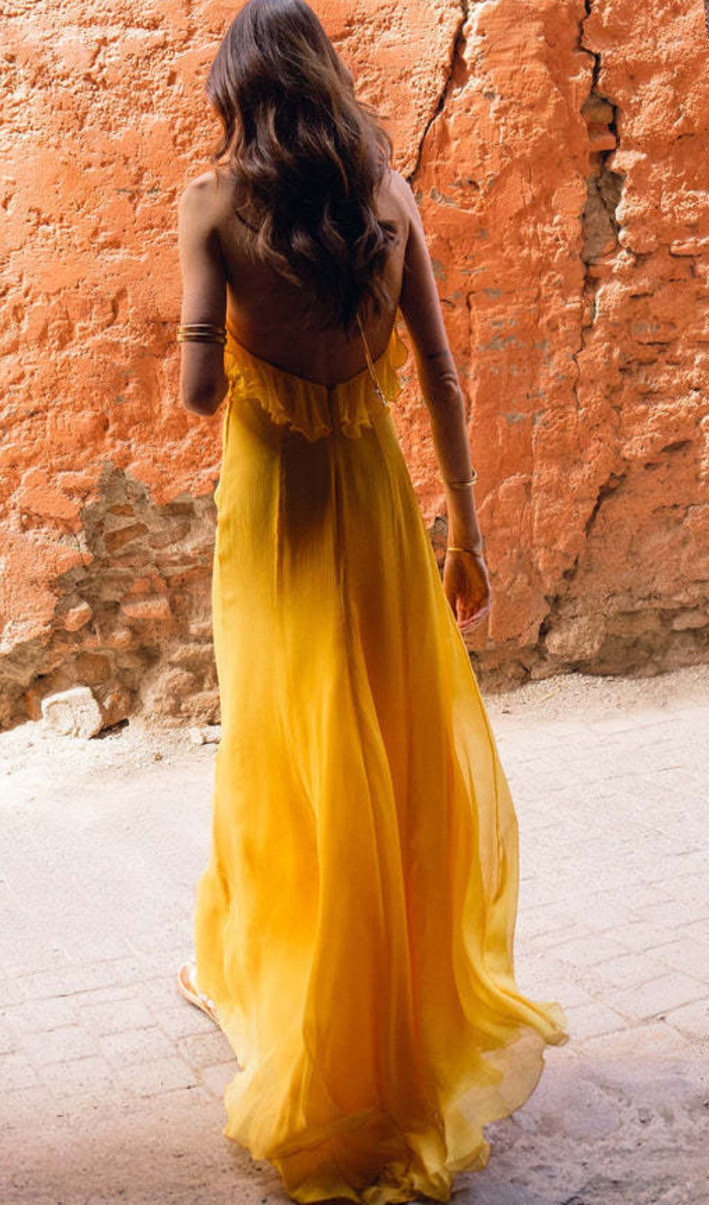 Glennis Halter Backless Maxi Dress