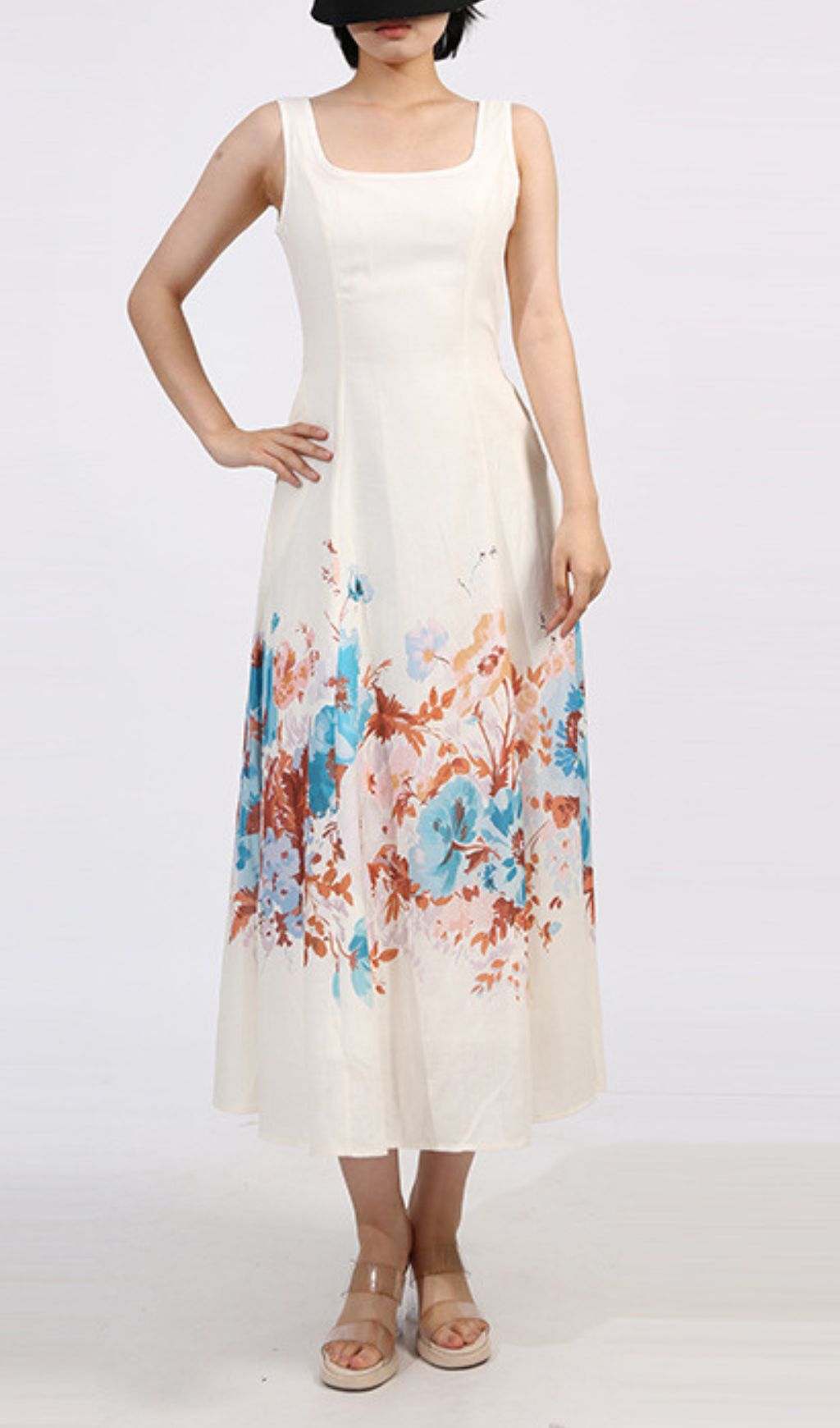 Genoveva Floral Printed Midi Dress